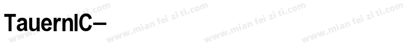 TauernIC字体转换