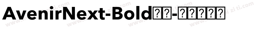 AvenirNext-Bold字体字体转换