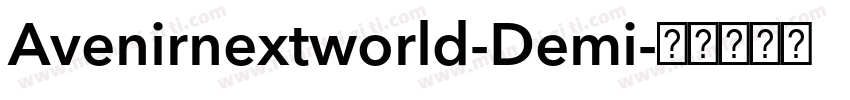 Avenirnextworld-Demi字体转换