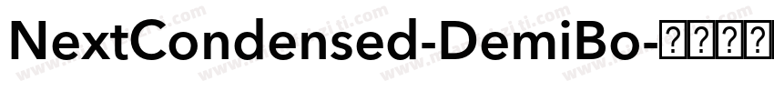 NextCondensed-DemiBo字体转换