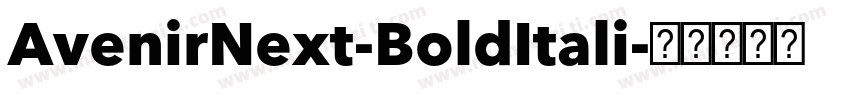 AvenirNext-BoldItali字体转换