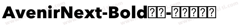 AvenirNext-Bold字体字体转换