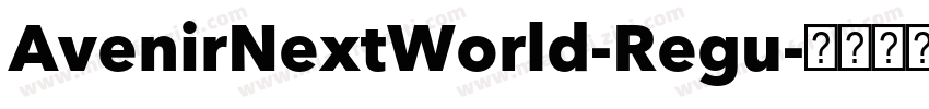AvenirNextWorld-Regu字体转换