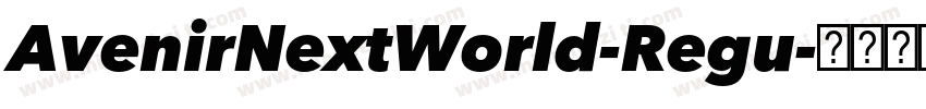 AvenirNextWorld-Regu字体转换