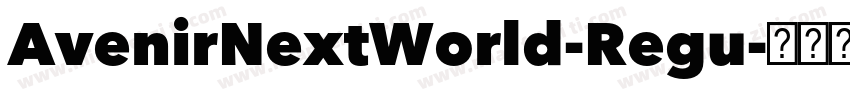 AvenirNextWorld-Regu字体转换