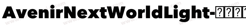 AvenirNextWorldLight字体转换