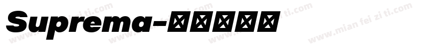 Suprema字体转换