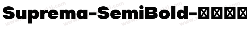 Suprema-SemiBold字体转换