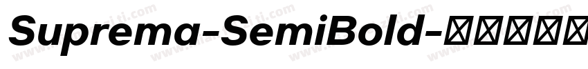 Suprema-SemiBold字体转换
