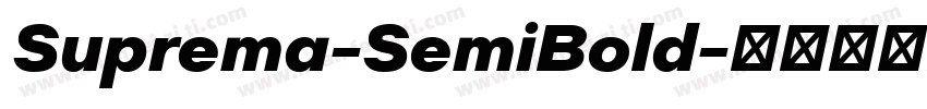 Suprema-SemiBold字体转换