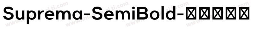 Suprema-SemiBold字体转换