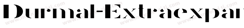 Durmal-Extraexpanded字体转换