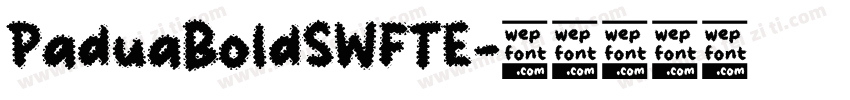 PaduaBoldSWFTE字体转换
