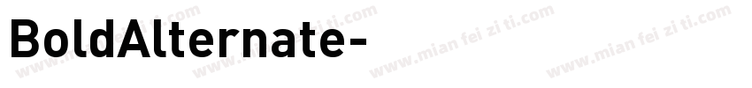 BoldAlternate字体转换