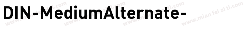 DIN-MediumAlternate字体转换