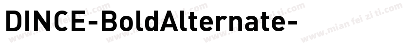 DINCE-BoldAlternate字体转换