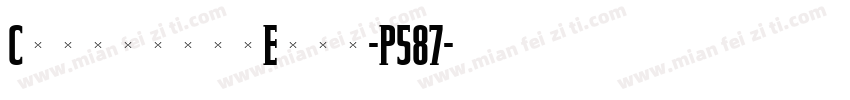 CommanderEdge-P587字体转换