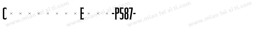 CommanderEdge-P587字体转换