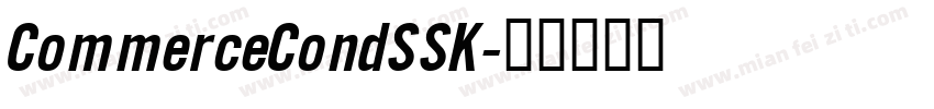 CommerceCondSSK字体转换