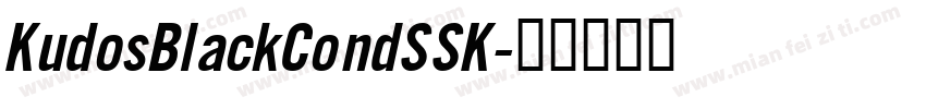 KudosBlackCondSSK字体转换
