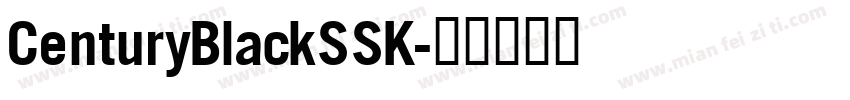 CenturyBlackSSK字体转换