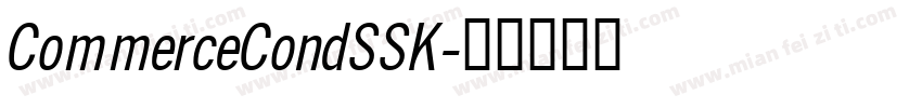 CommerceCondSSK字体转换