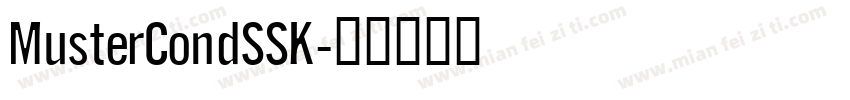 MusterCondSSK字体转换