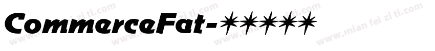 CommerceFat字体转换