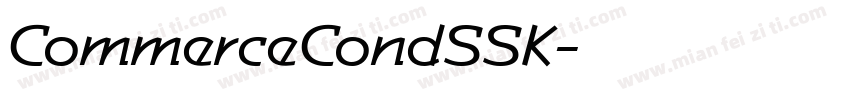 CommerceCondSSK字体转换