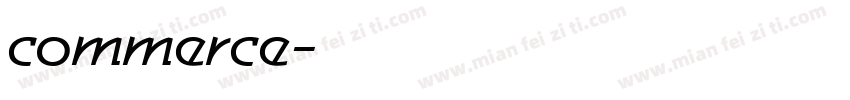 commerce字体转换