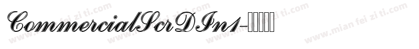 CommercialScrDIn1字体转换
