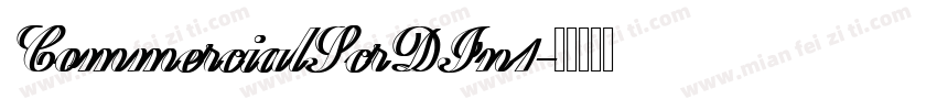 CommercialScrDIn1字体转换