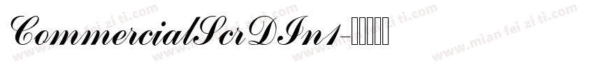 CommercialScrDIn1字体转换