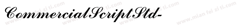 CommercialScriptStd字体转换