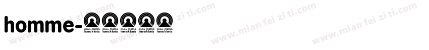 homme字体转换