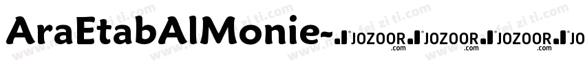 AraEtabAlMonie字体转换