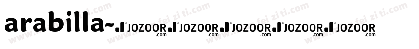 arabilla字体转换