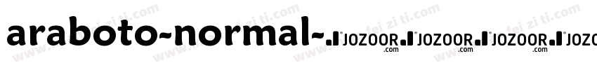 araboto-normal字体转换