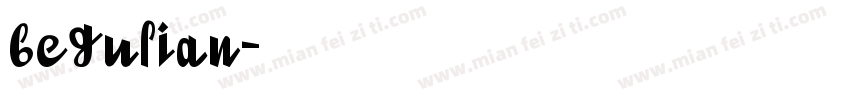 begulian字体转换
