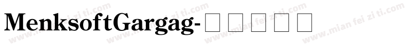 MenksoftGargag字体转换