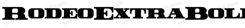 RodeoExtraBoldCameo字体转换