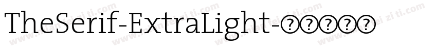 TheSerif-ExtraLight字体转换