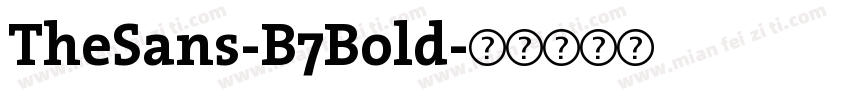TheSans-B7Bold字体转换
