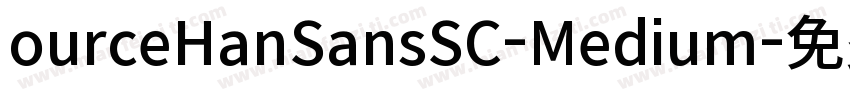 ourceHanSansSC-Medium字体转换