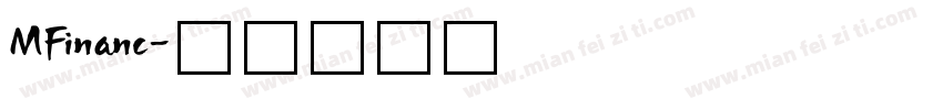 MFinanc字体转换