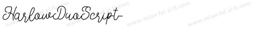 HarlowDuoScript字体转换