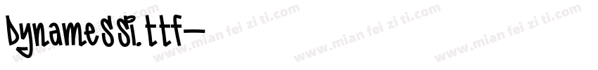 DynameSSi.ttf字体转换