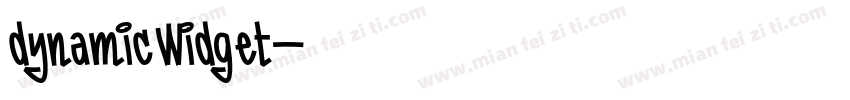 dynamicWidget字体转换
