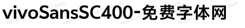 vivoSansSC400字体转换