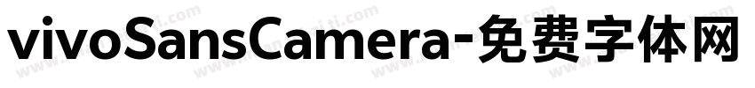 vivoSansCamera字体转换